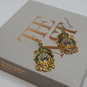 Golden Peacock Gem Earrings | Met Museum of Art